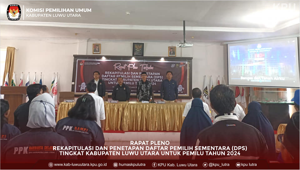 Foto Kegiatan Rapat Pleno Penetapan DPS